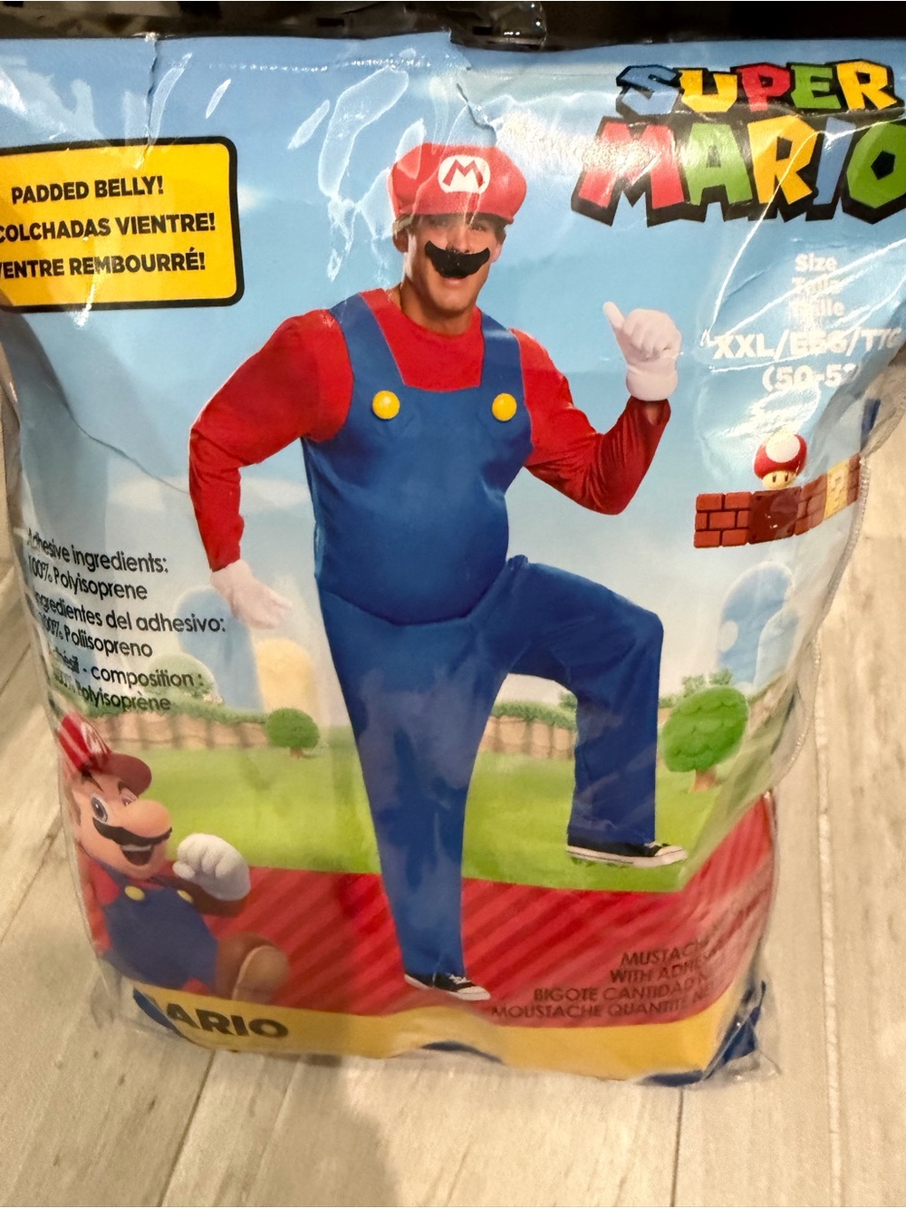 Disguise Super Mario-Inspired Costume in Blue, Red & White